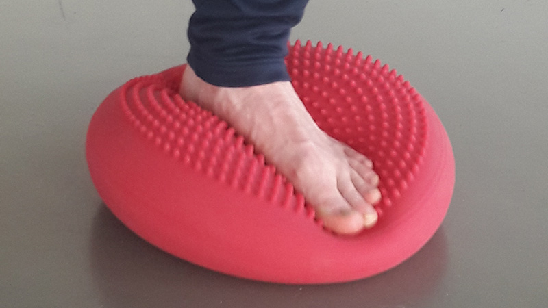 Halbkreisförmiges Wackelkissen Ball Massage Fitness Lindert Hand Fußschmerzen